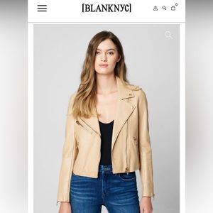 Blank NYC Natural Light Moto Jacket New With Tags